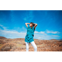 5-in-1 Tunic Blue Butterfly